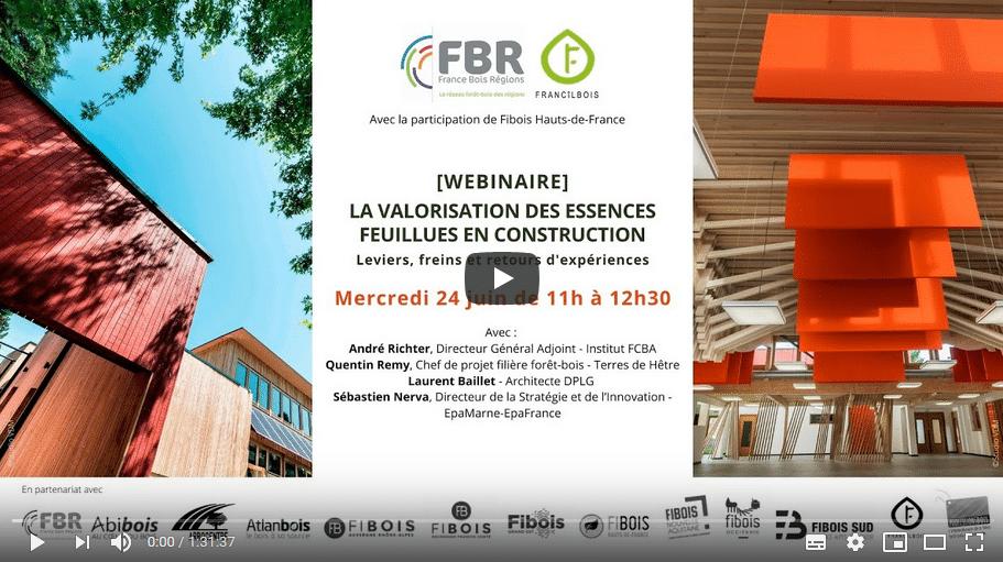 Webinar Valorisation Essences Feuillues