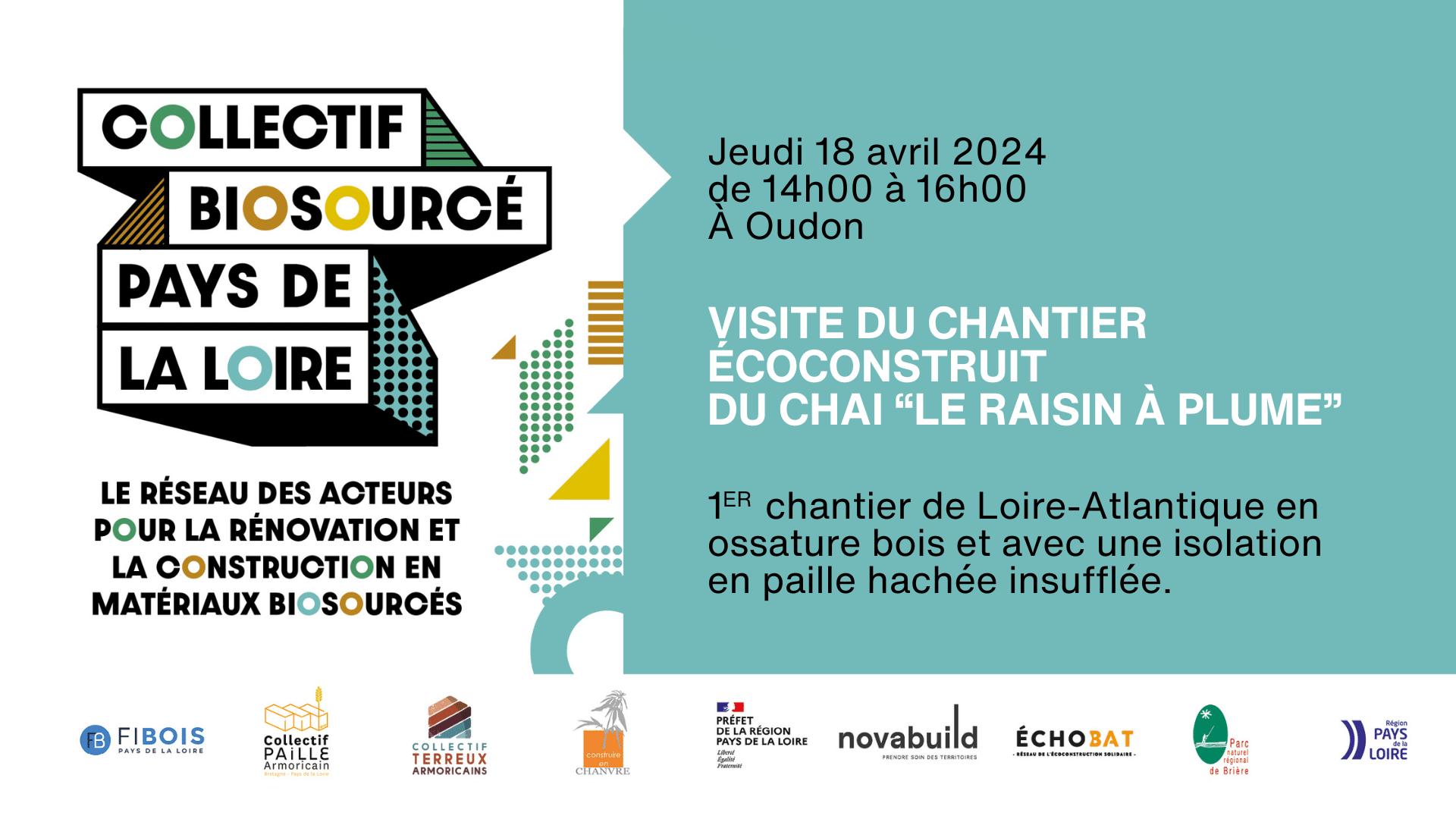 Visite Du Chantier Ecoconstruit Du Chai Le Raisin A Plume 18 04 2024 Collectif Biosource Des Pdl