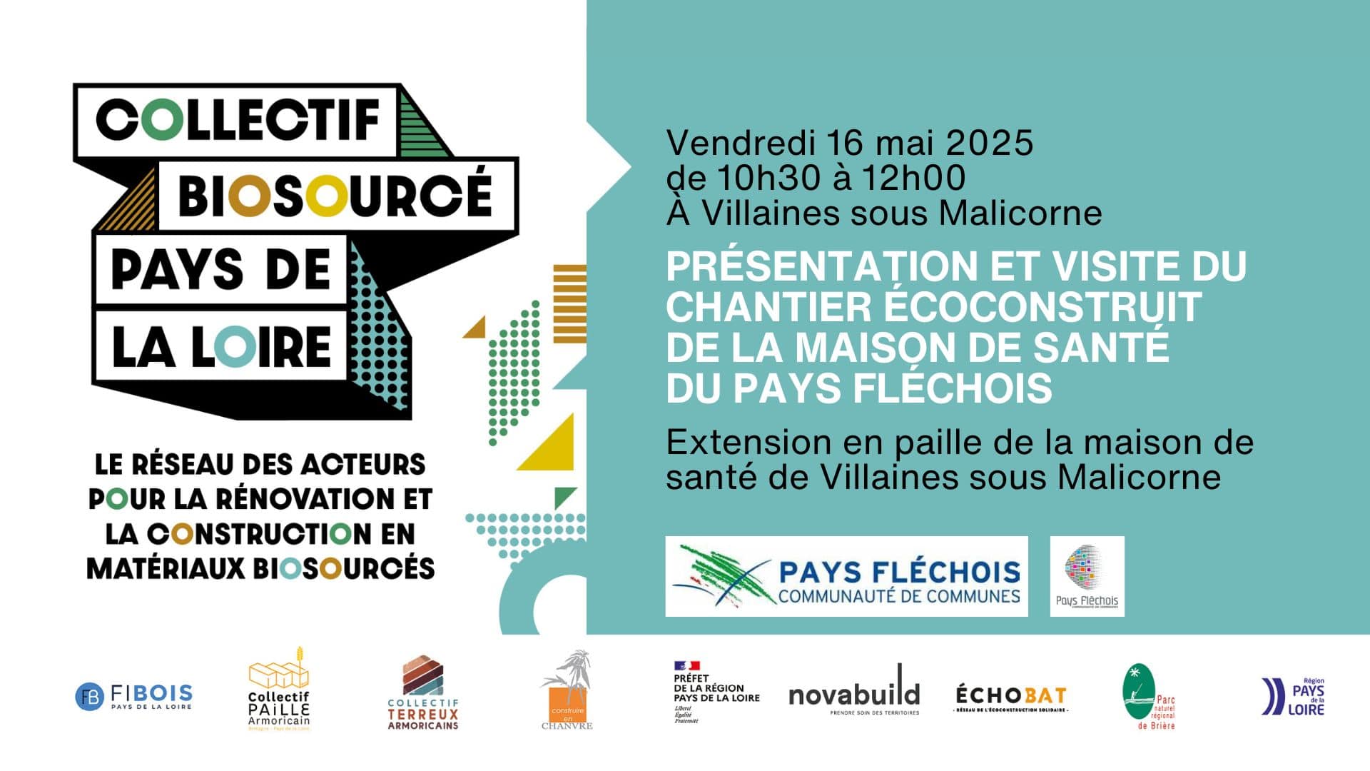 Visite Du Chantier Extension En Paille De La Maison De Sante De Villaines Sous Malicorne 16 05 2024 Collectif Biosource Des Pdl